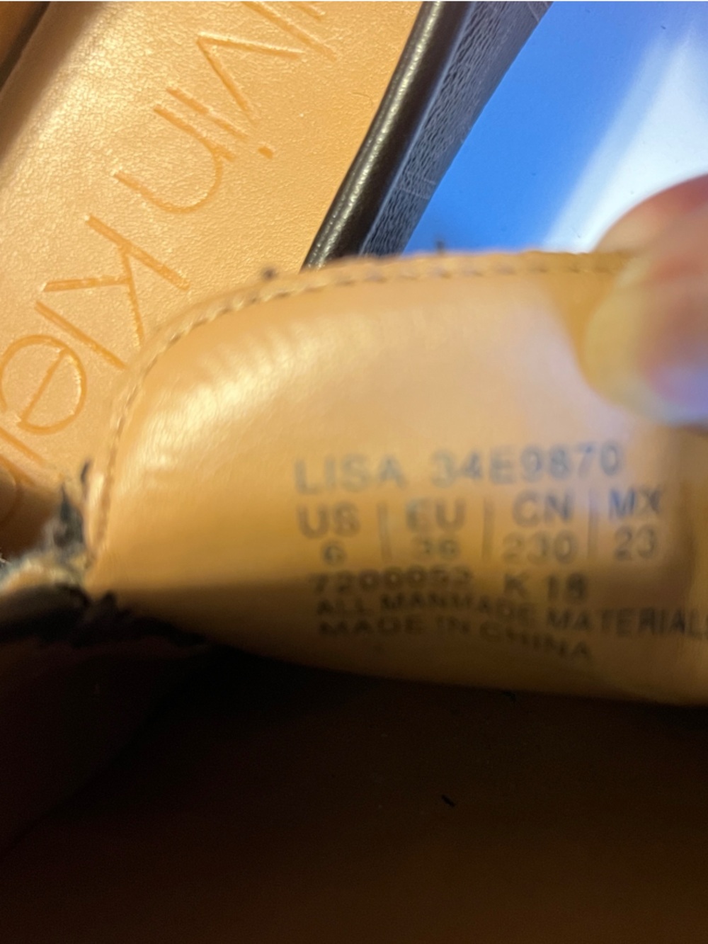 Calvin Klein Lisa Dark Brown Monogram Loafers with Gold Accent - Picture 9 of 9